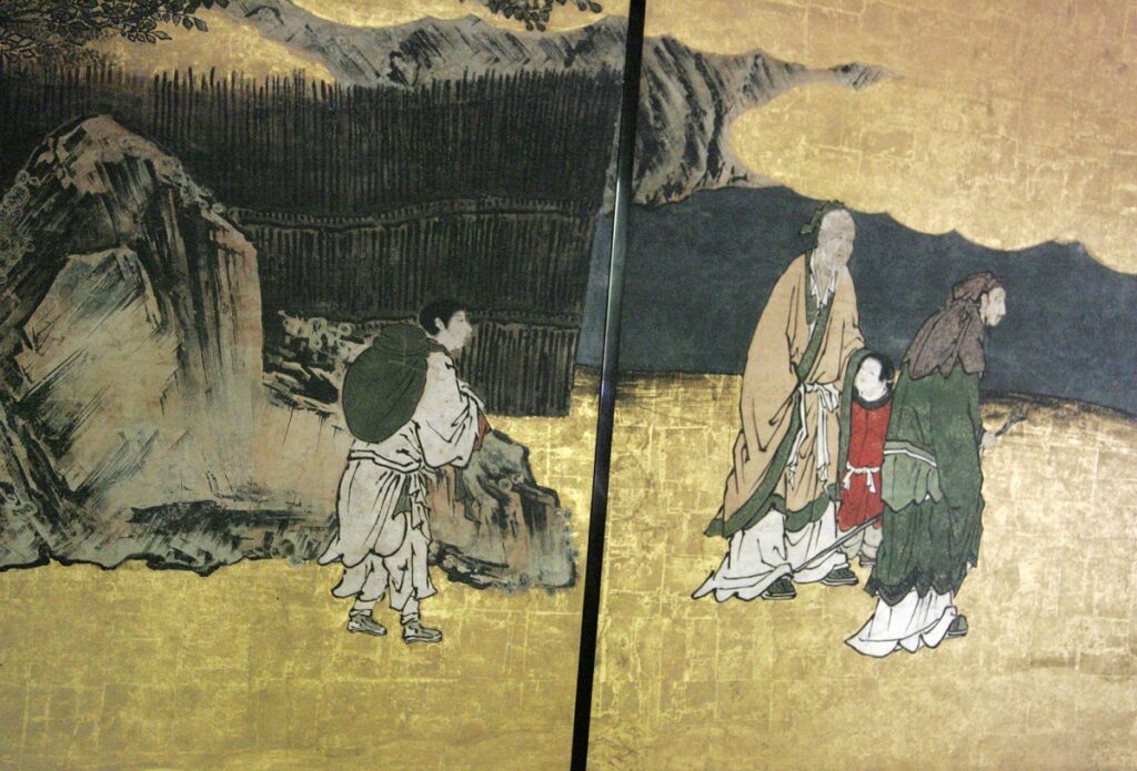 Wandmalerei in Kyoto