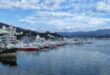 Blick auf den Hafen von Kesennuma in der Tohoku-Region