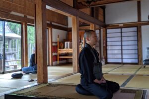 Zen-Meditation im Seiryoin-Tempel, Kesennuma